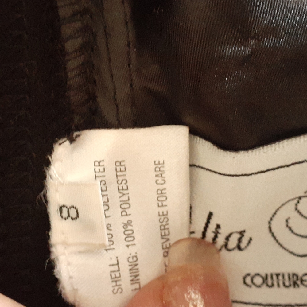 Alta Moda couture black dress size 8 - Picture 16 of 17